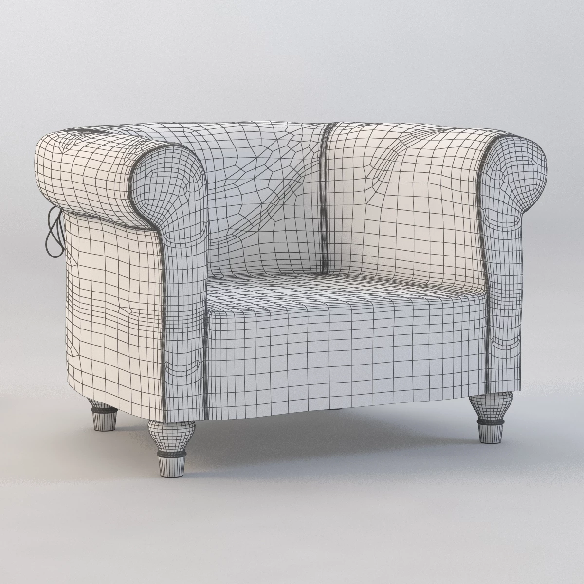 Poltrona Frau Ghostfield Chair 3D Model_09